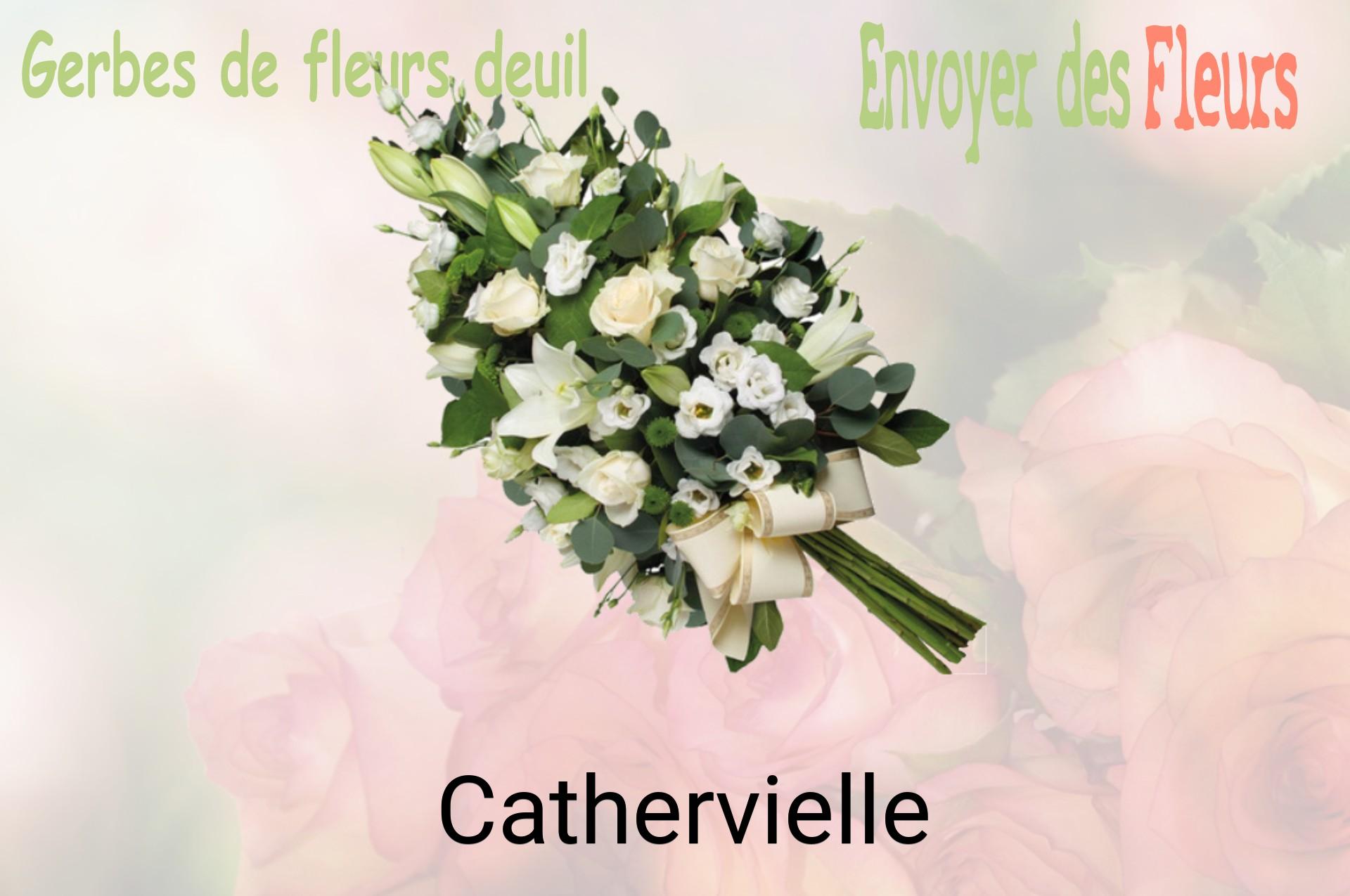 Gerbe de fleurs de deuil livrée à Cathervielle